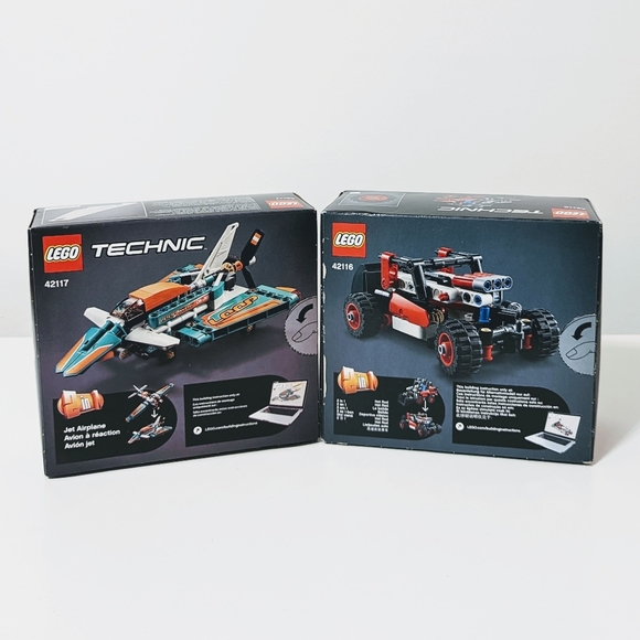 💥SOLD💥NEW SEALED LEGO Technic 2in1sets Race Plane and Skid Steer (42116+42117) - Picture 2 of 3